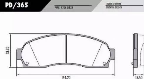 FRAS-LE PD365 - Гальмівні колодки, дискові гальма autozip.com.ua