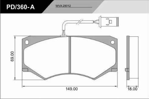 FRAS-LE PD/360-A_CV Advanced - Гальмівні колодки, дискові гальма autozip.com.ua