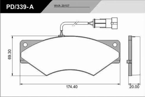 FRAS-LE PD/339-A_CV Advanced - Гальмівні колодки, дискові гальма autozip.com.ua