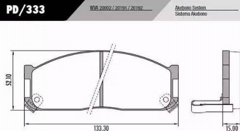 FRAS-LE PD333 - Гальмівні колодки, дискові гальма autozip.com.ua