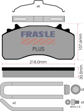 FRAS-LE PD/214-K035-PLUS - Гальмівні колодки, дискові гальма autozip.com.ua