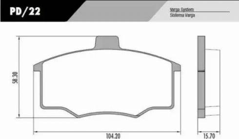 FRAS-LE PD/22 - Гальмівні колодки, дискові гальма autozip.com.ua