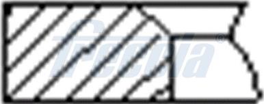 Freccia FR10-509600 - Комплект поршневих кілець autozip.com.ua