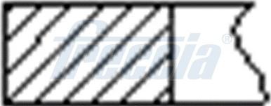Freccia FR10-354900 - Комплект поршневих кілець autozip.com.ua