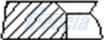 Freccia FR10-245800 - Комплект поршневих кілець autozip.com.ua