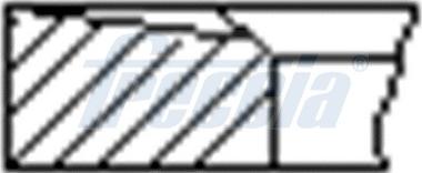 Freccia FR10-376500 - Комплект поршневих кілець autozip.com.ua