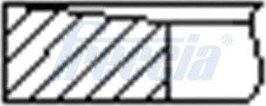 Freccia FR10-382300 - Комплект поршневих кілець autozip.com.ua