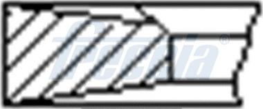 Freccia FR10-516400 - Комплект поршневих кілець autozip.com.ua