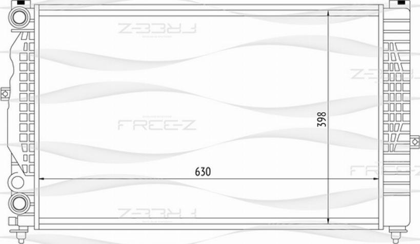 FREE-Z KK0103 - Радіатор, охолодження двигуна autozip.com.ua