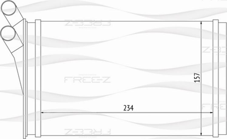 FREE-Z KW0244 - Теплообмінник, опалення салону autozip.com.ua