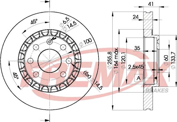 FREMAX BD-9042 - Гальмівний диск autozip.com.ua