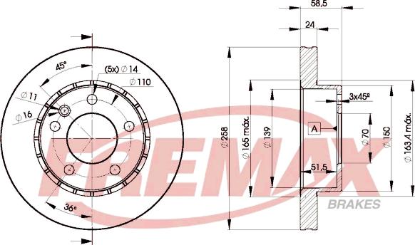 FREMAX BD-9039 - Гальмівний диск autozip.com.ua