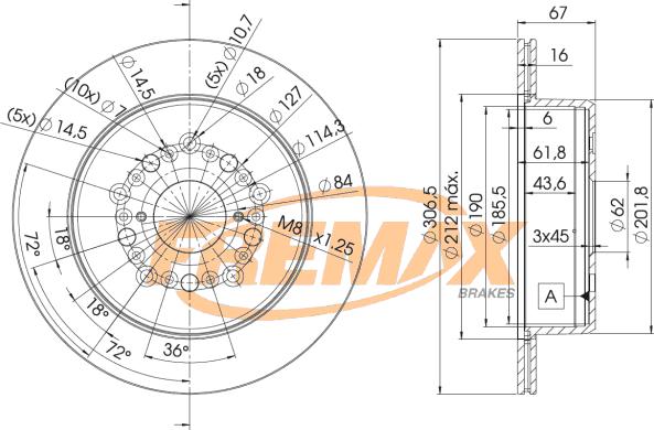 FREMAX BD-9026 - Гальмівний диск autozip.com.ua