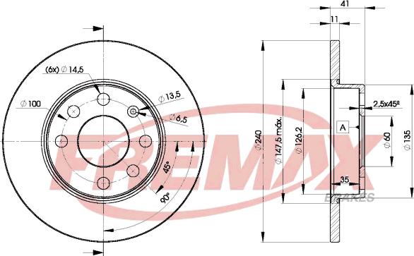 FREMAX BD-9020 - Гальмівний диск autozip.com.ua