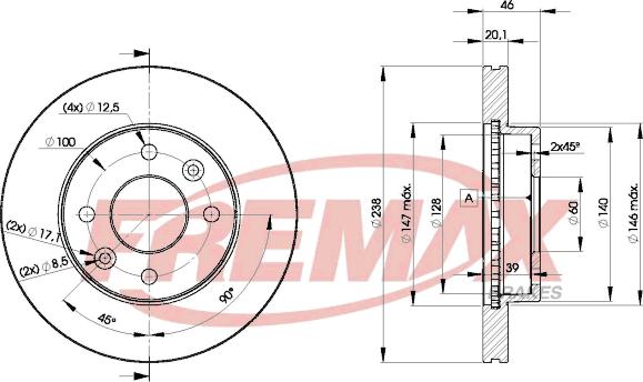 FREMAX BD-9109 - Гальмівний диск autozip.com.ua