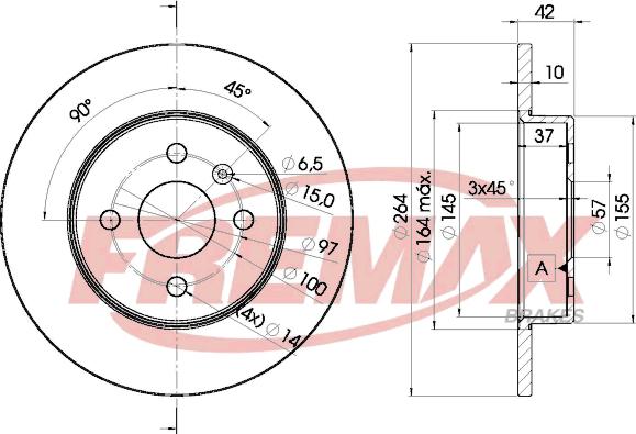 FREMAX BD-9116 - Гальмівний диск autozip.com.ua