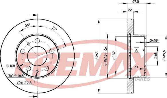 FREMAX BD-9131 - Гальмівний диск autozip.com.ua