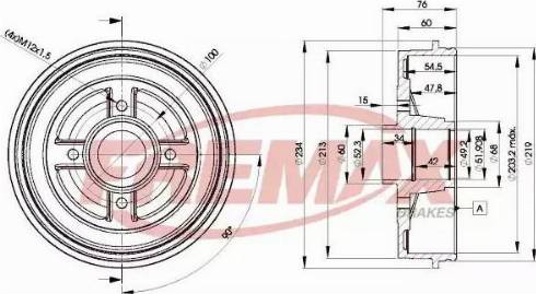 FREMAX BD-9322 - Гальмівний барабан autozip.com.ua