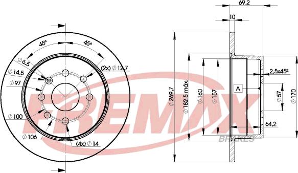 FREMAX BD-9209 - Гальмівний диск autozip.com.ua