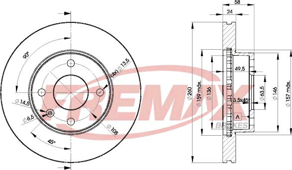 FREMAX BD-9794 - Гальмівний диск autozip.com.ua