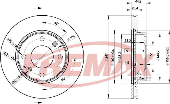 FREMAX BD-4690 - Гальмівний диск autozip.com.ua