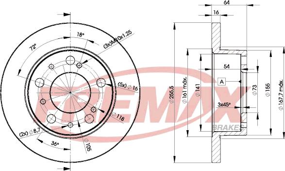 FREMAX BD-4693 - Гальмівний диск autozip.com.ua