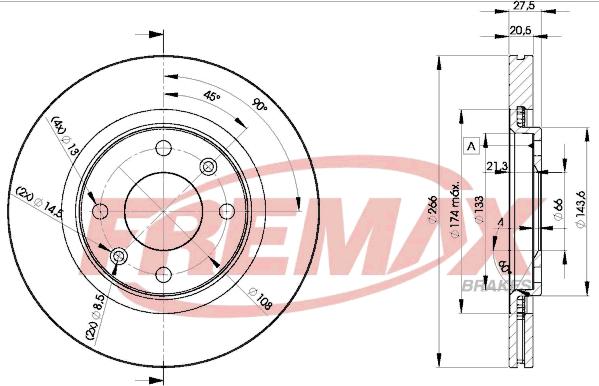 FREMAX BD-4697 - Гальмівний диск autozip.com.ua