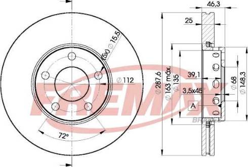 FREMAX BD-4665-KT - Гальмівний барабан autozip.com.ua