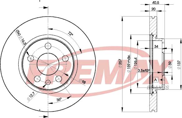 FREMAX BD-4683 - Гальмівний диск autozip.com.ua