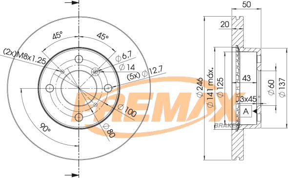 FREMAX BD-4801 - Гальмівний диск autozip.com.ua