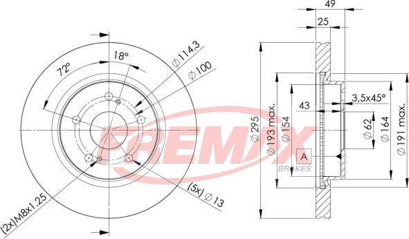 FREMAX BD-4803 - Гальмівний диск autozip.com.ua