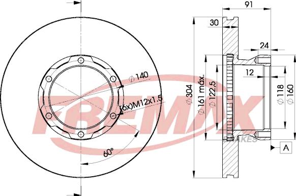 FREMAX BD-4240 - Гальмівний диск autozip.com.ua