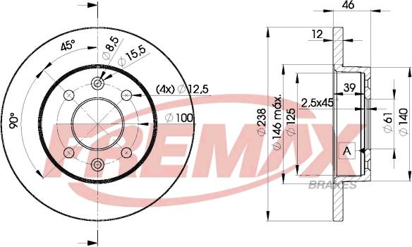 FREMAX BD-4286 - Гальмівний диск autozip.com.ua