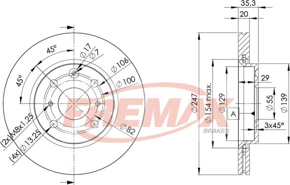 FREMAX BD-4700 - Гальмівний диск autozip.com.ua