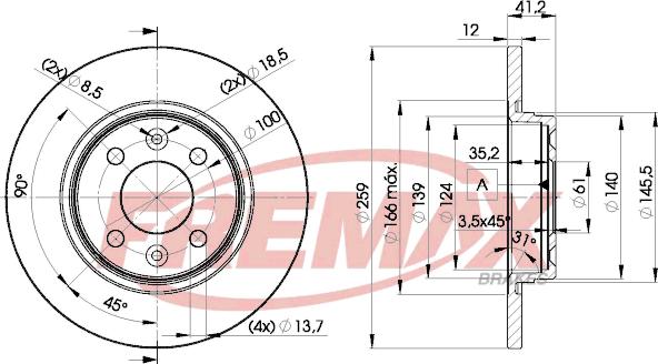 FREMAX BD-4707 - Гальмівний диск autozip.com.ua