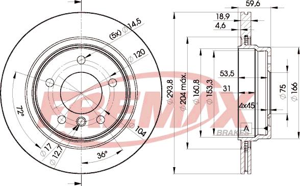 FREMAX BD-5563 - Гальмівний диск autozip.com.ua