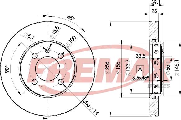 FREMAX BD-5605 - Гальмівний диск autozip.com.ua