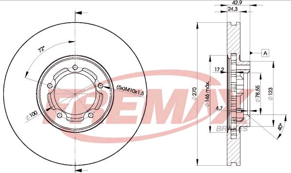 FREMAX BD-5611 - Гальмівний диск autozip.com.ua