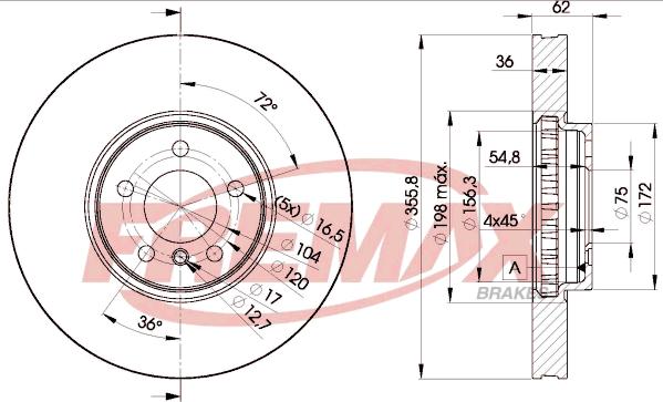 FREMAX BD-5684 - Гальмівний диск autozip.com.ua