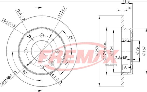 FREMAX BD-5020 - Гальмівний диск autozip.com.ua