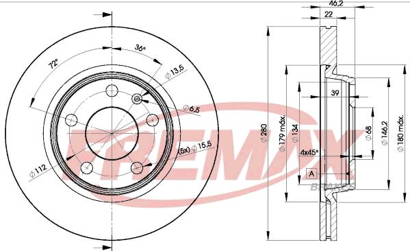 FREMAX BD-5301 - Гальмівний диск autozip.com.ua