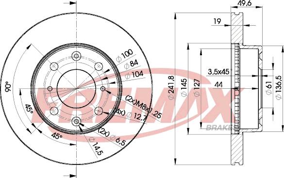 FREMAX BD-6670 - Гальмівний диск autozip.com.ua