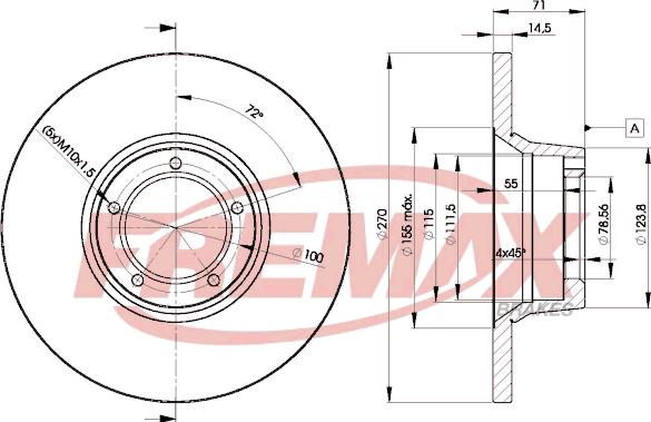 FREMAX BD-6056 - Гальмівний диск autozip.com.ua