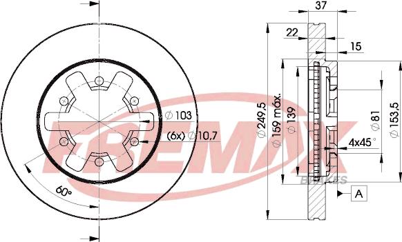 FREMAX BD-6013 - Гальмівний диск autozip.com.ua