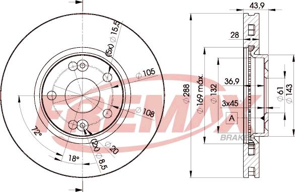 FREMAX BD-6029 - Гальмівний диск autozip.com.ua