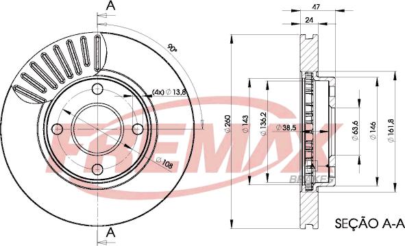 FREMAX BD-6784 - Гальмівний диск autozip.com.ua