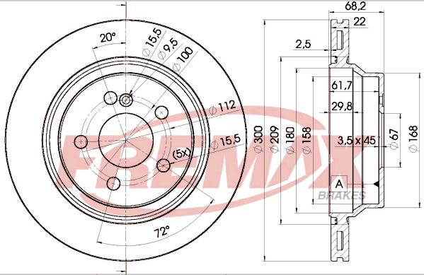 FREMAX BD-0910 - Гальмівний диск autozip.com.ua