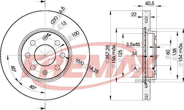 FREMAX BD-0920 - Гальмівний диск autozip.com.ua