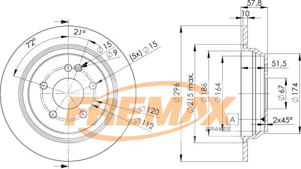 FREMAX BD-0416 - Гальмівний диск autozip.com.ua