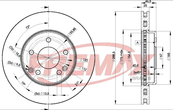 FREMAX BD-0410 - Гальмівний диск autozip.com.ua